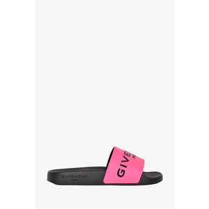 Givenchy Pink/Black Logo Slides Size 35